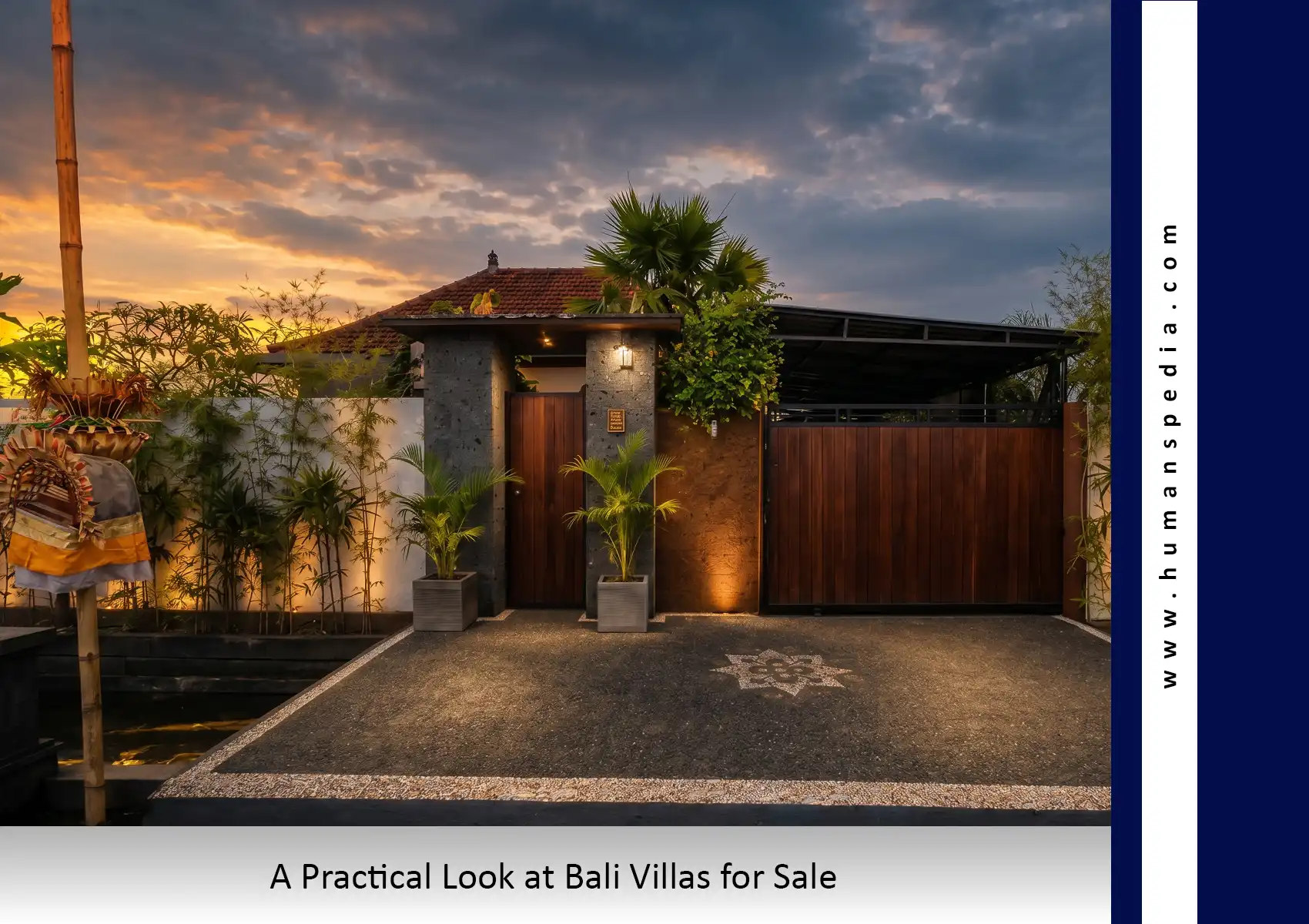 Renovated Bali villa with landscaped garden, the kind of property Unique Properties lists for sale