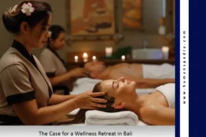 Traditional Balinese reflexology treatment during a wellness retreat in Bali